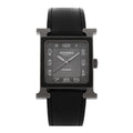 Titanium Barenia 30mm Heure H Hour Quartz Watch Noir