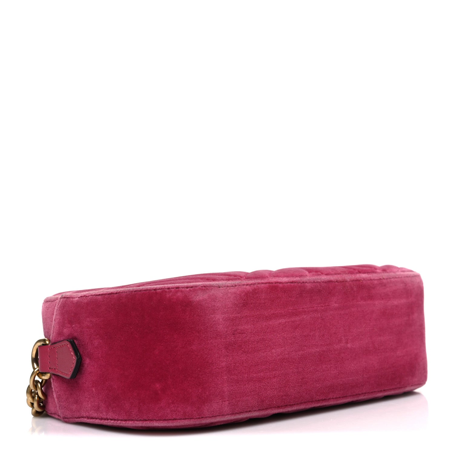 Velvet Matelasse Small GG Marmont Chain Shoulder Bag Light Raspberry Rose