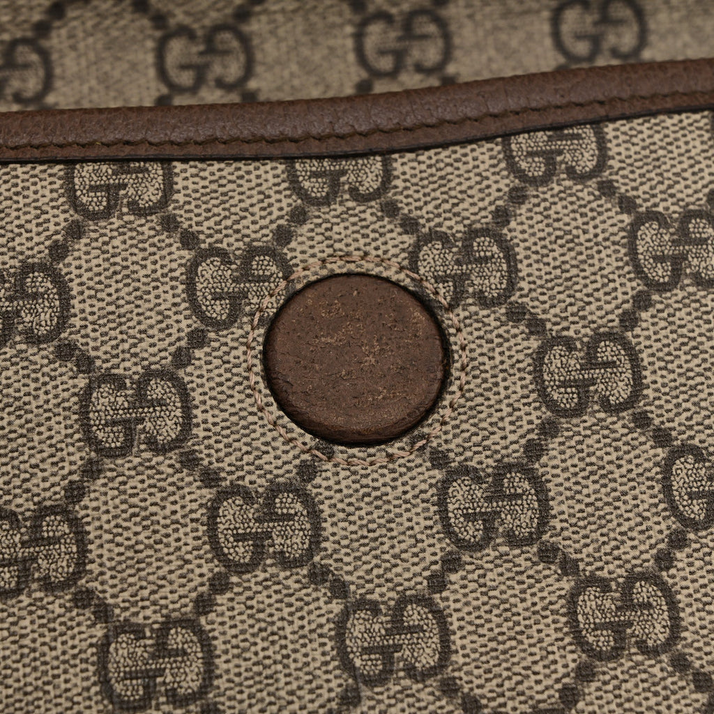 GG Supreme Monogram Neo Vintage Web Belt Bag Brown