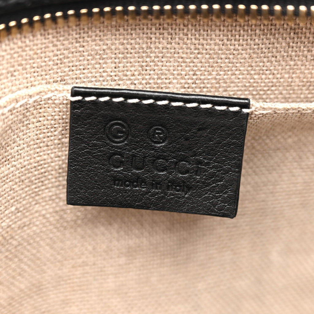 Microguccissima Mini Bree Messenger Bag Black