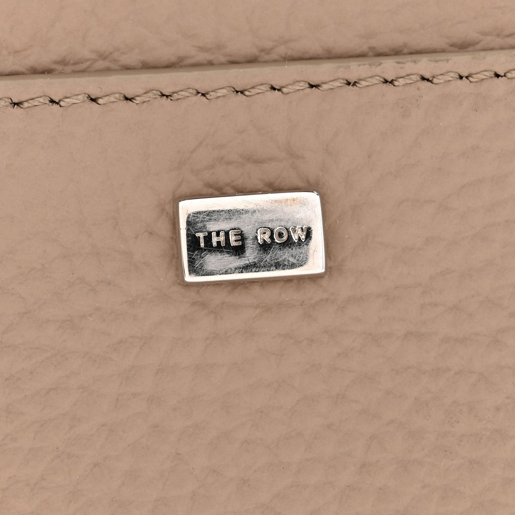 Grained Calfskin Soft Margaux 10 Bag Dark Taupe