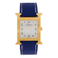 Stainless Steel Epsom 26mm Heure H Hour Quartz Watch Bleu Electrique