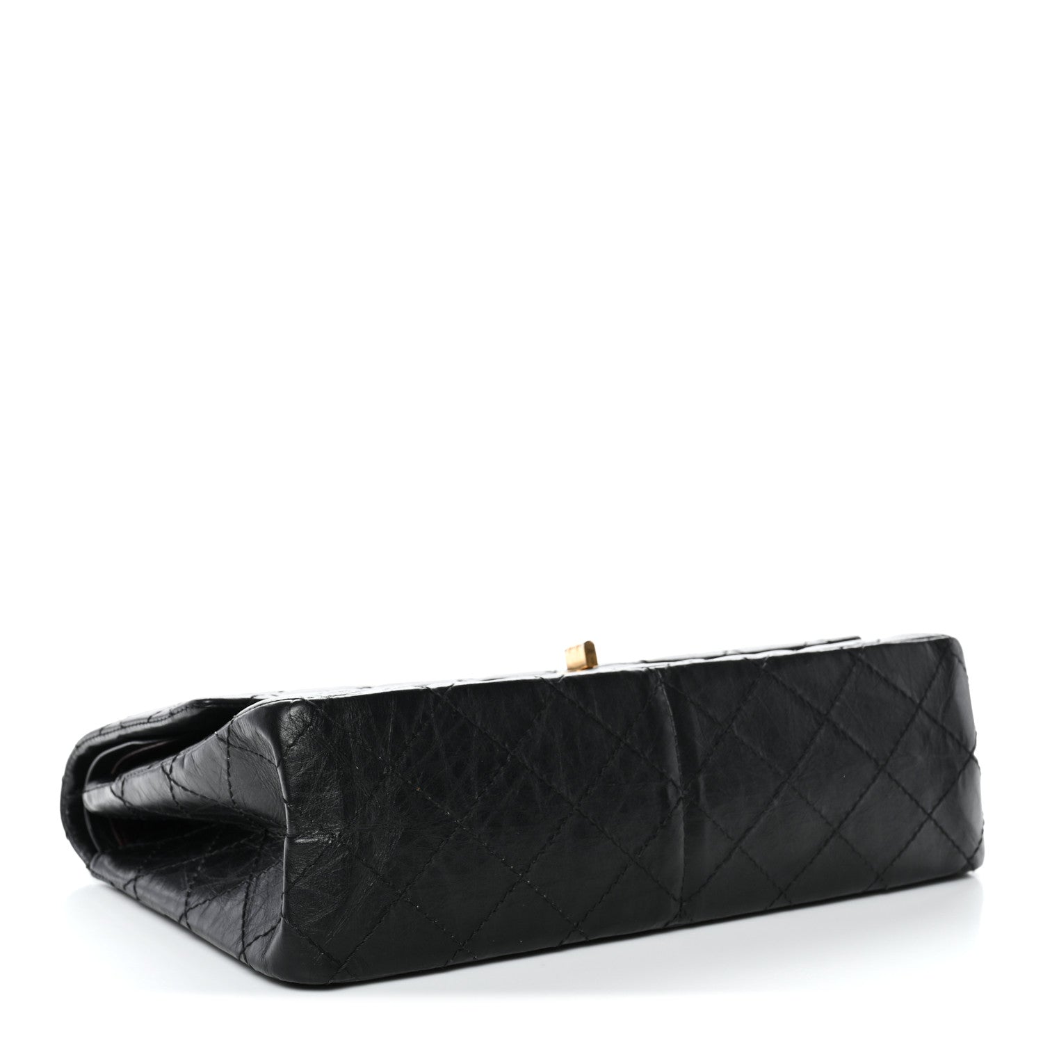 Aged Calfskin Quilted 2.55 Reissue 226 Flap Black
