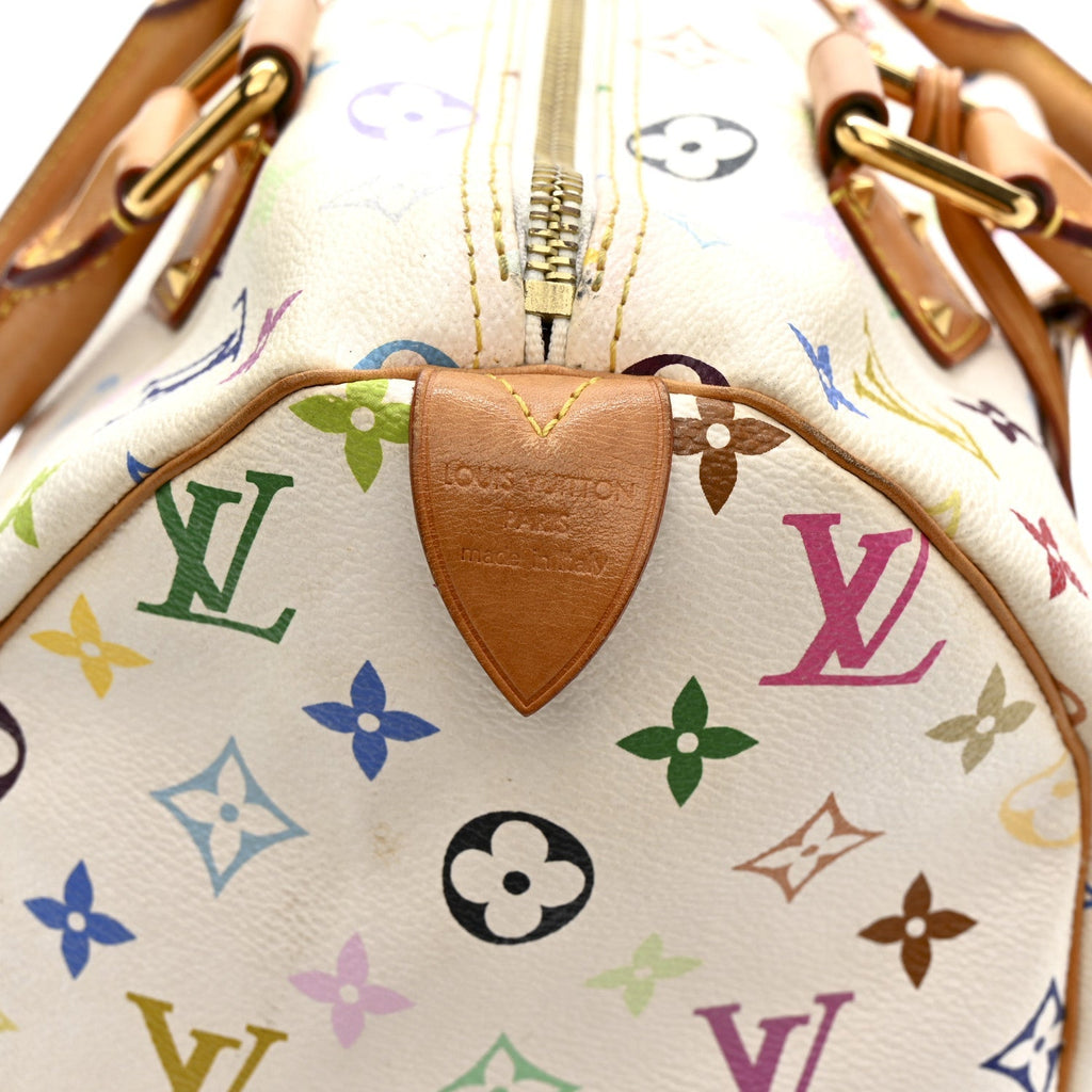 Monogram Multicolor Speedy 30 White