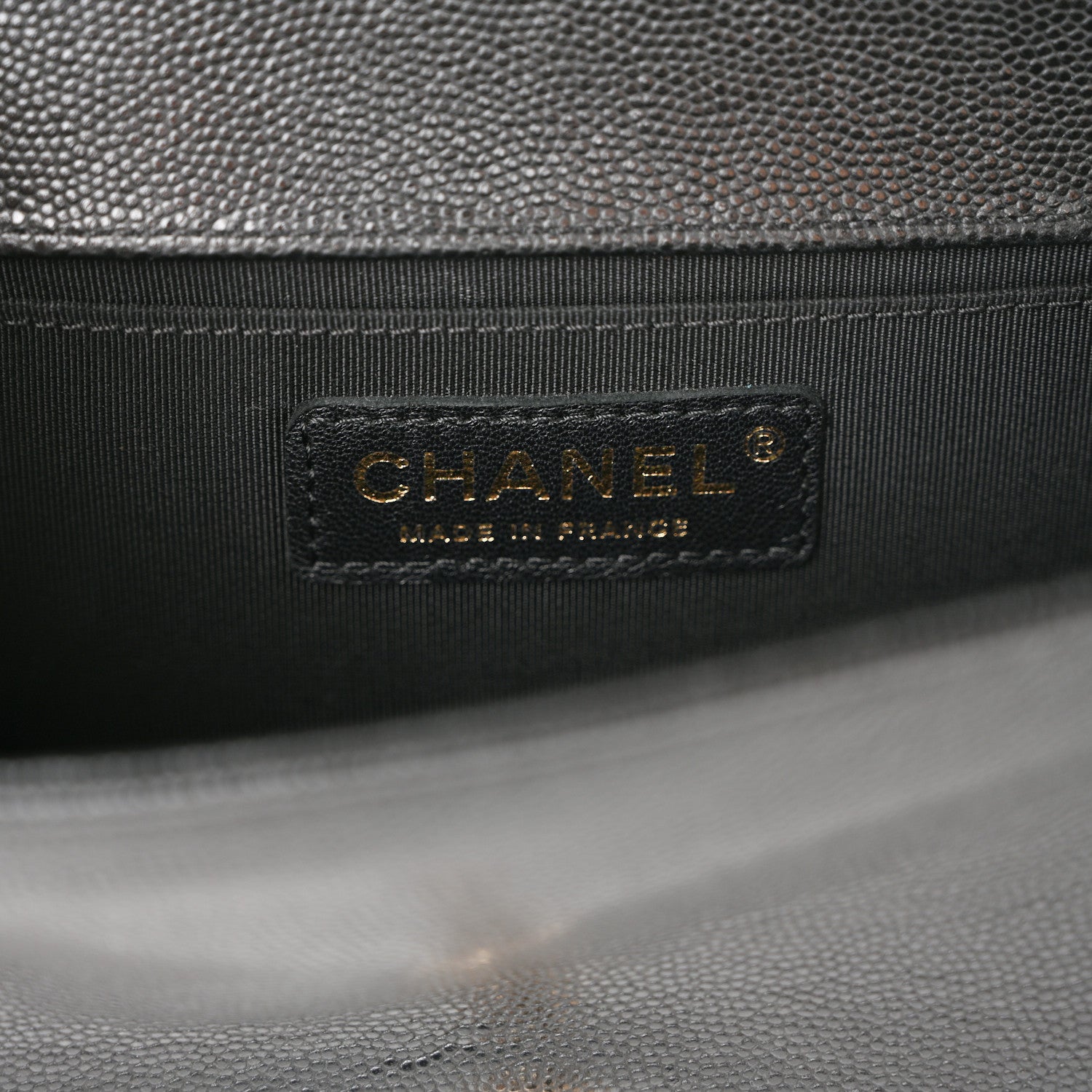 Caviar Quilted Small Boy Flap Black