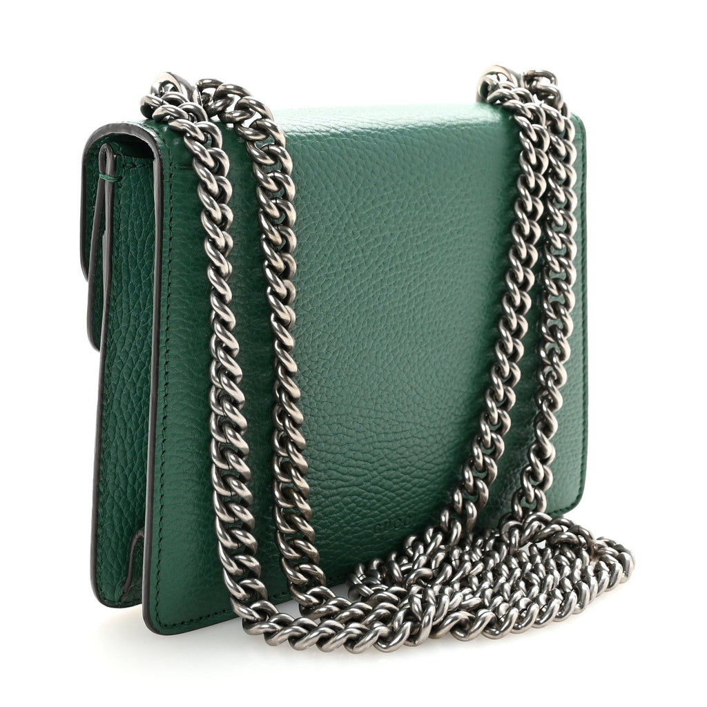 Calfskin Mini Dionysus Shoulder Bag Emerald