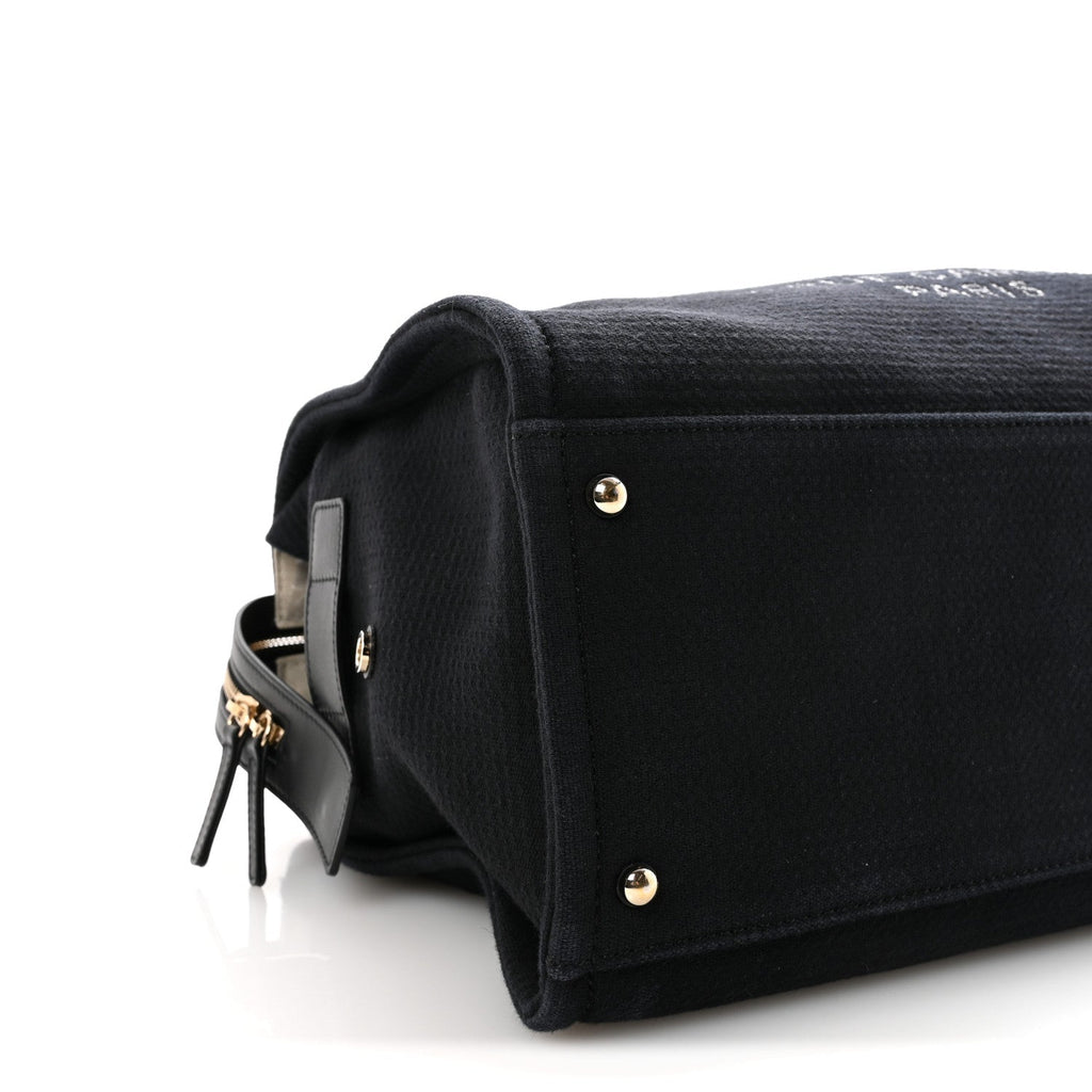 Mixed Fibers Large Deauville Bowling Bag  Black