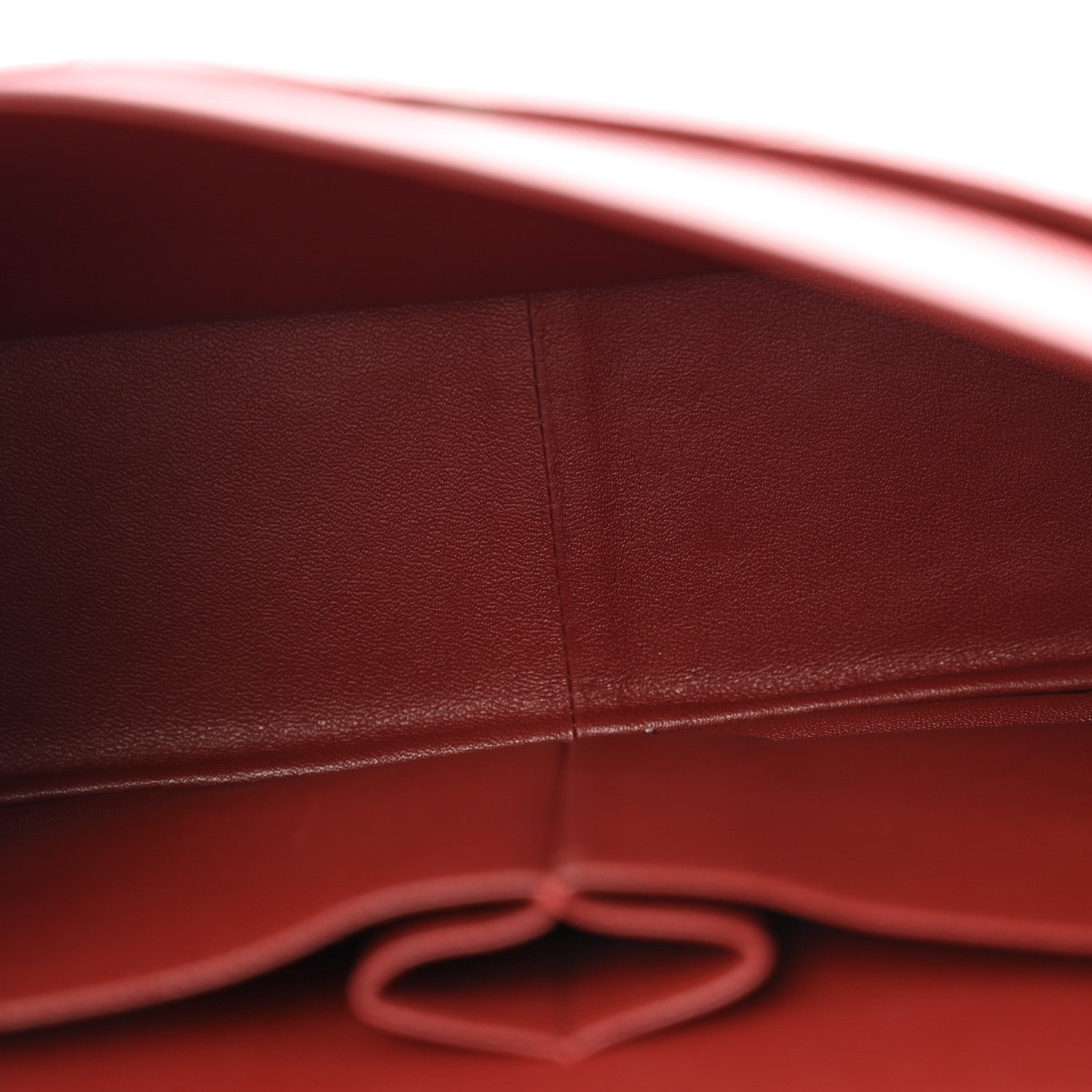 Caviar Quilted Jumbo Double Flap Dark Red