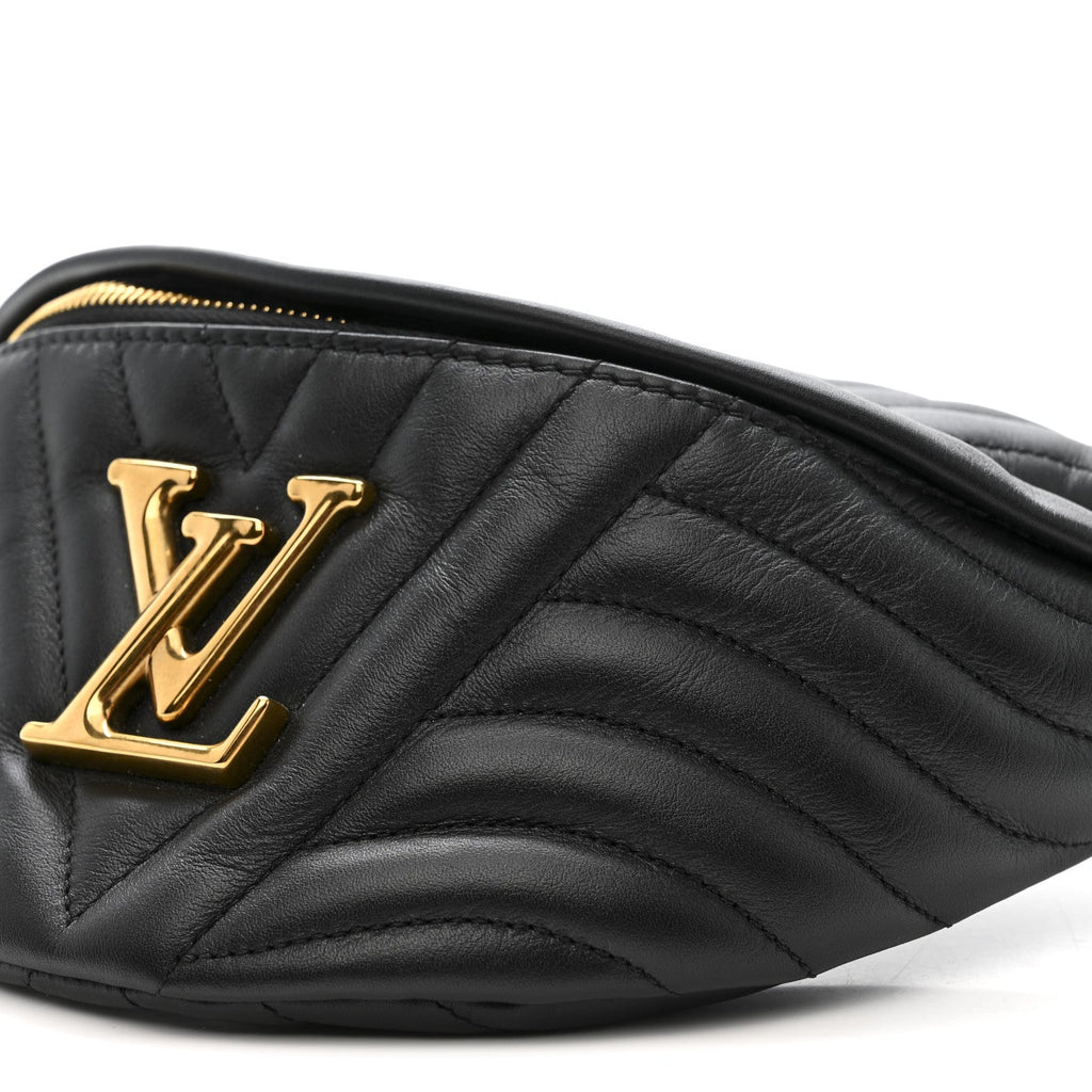 Calfskin Quilted New Wave Bumbag Black