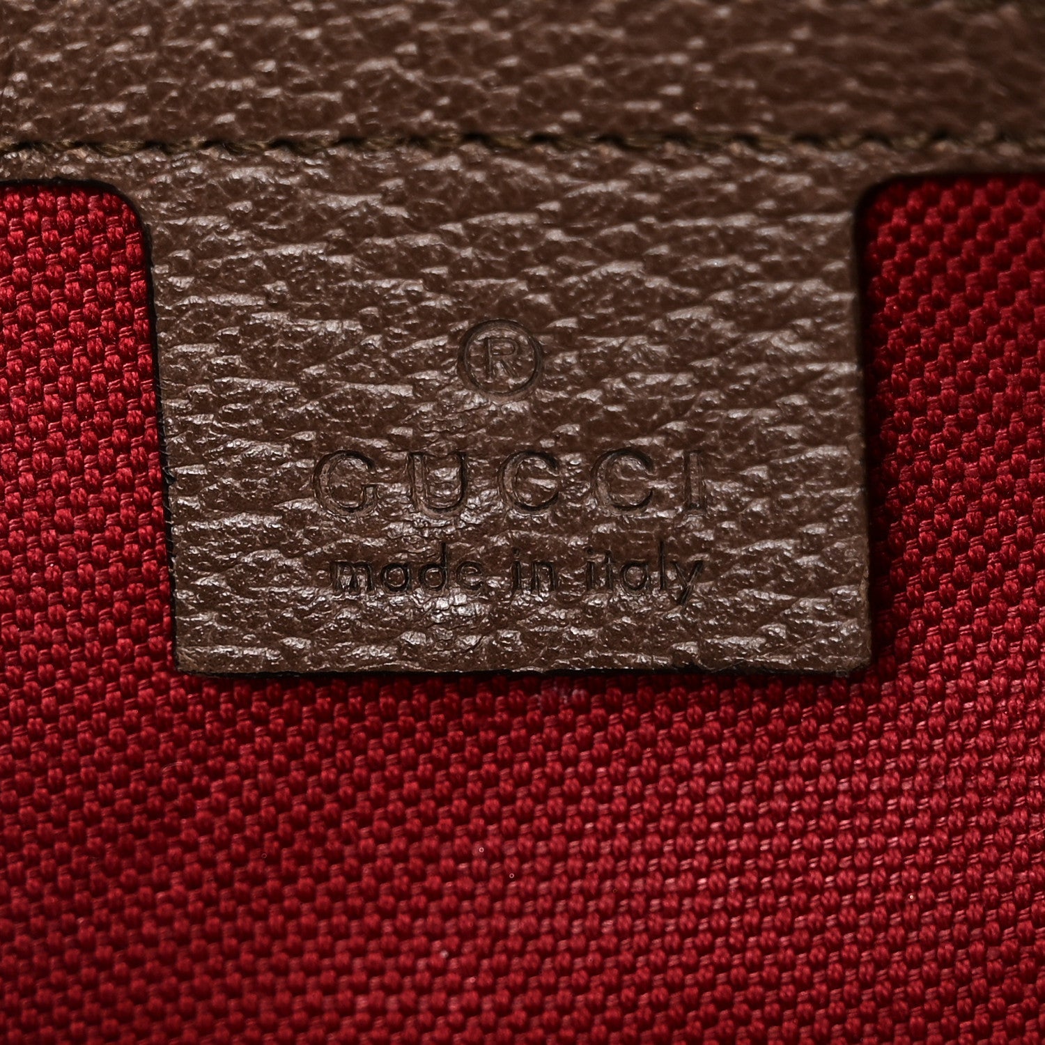 GG Supreme Monogram Textured Calfskin Square Messenger Bag Beige Ebony New Acero
