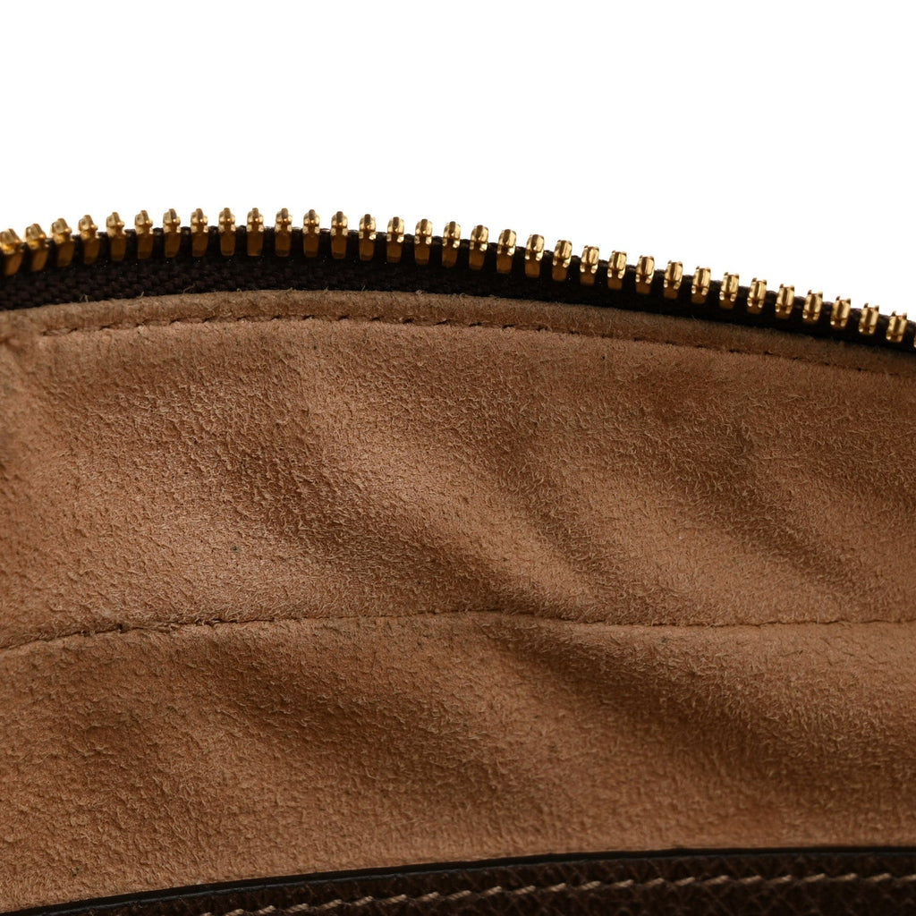 GG Supreme Monogram Web Small Ophidia Shoulder Bag Brown