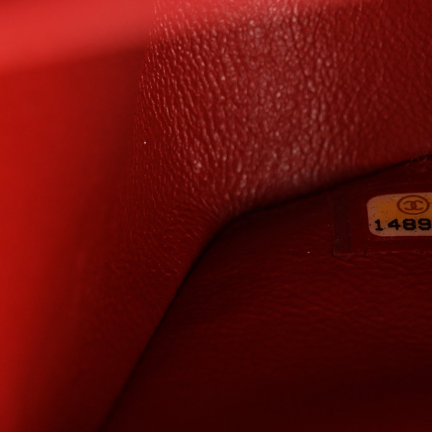 Caviar Quilted Jumbo Double Flap Dark Red