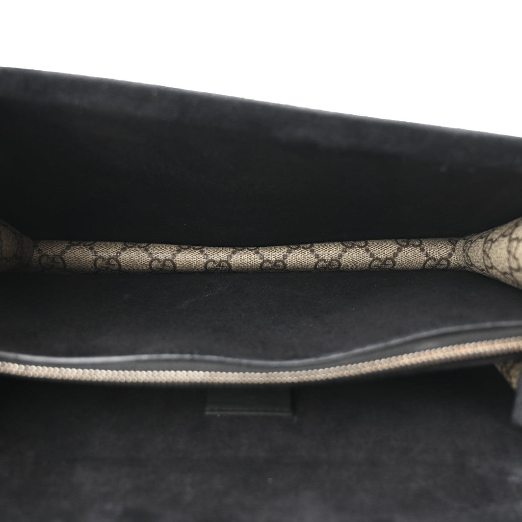 GG Supreme Monogram Crystal Small Dionysus Shoulder Bag Black