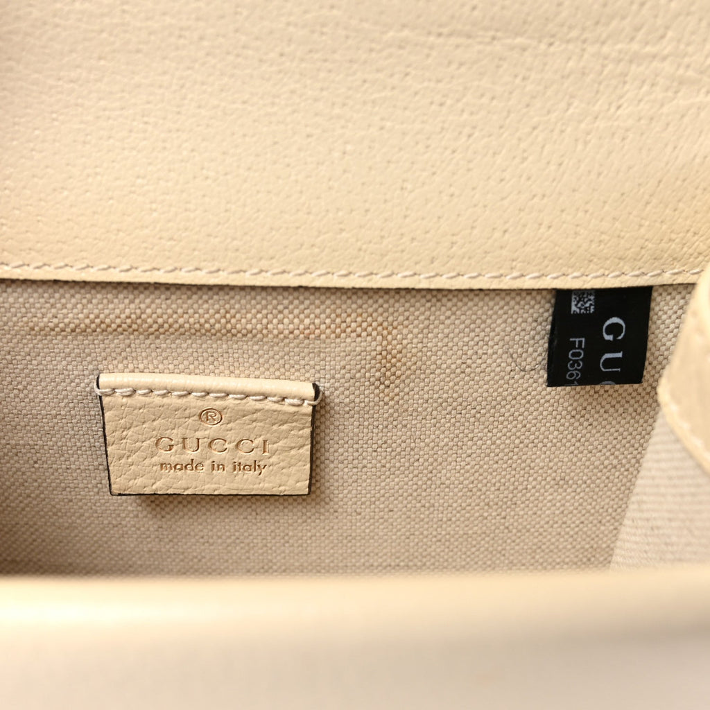 Textured Calfskin Crystal Mini Dionysus Shoulder Bag Mystic White