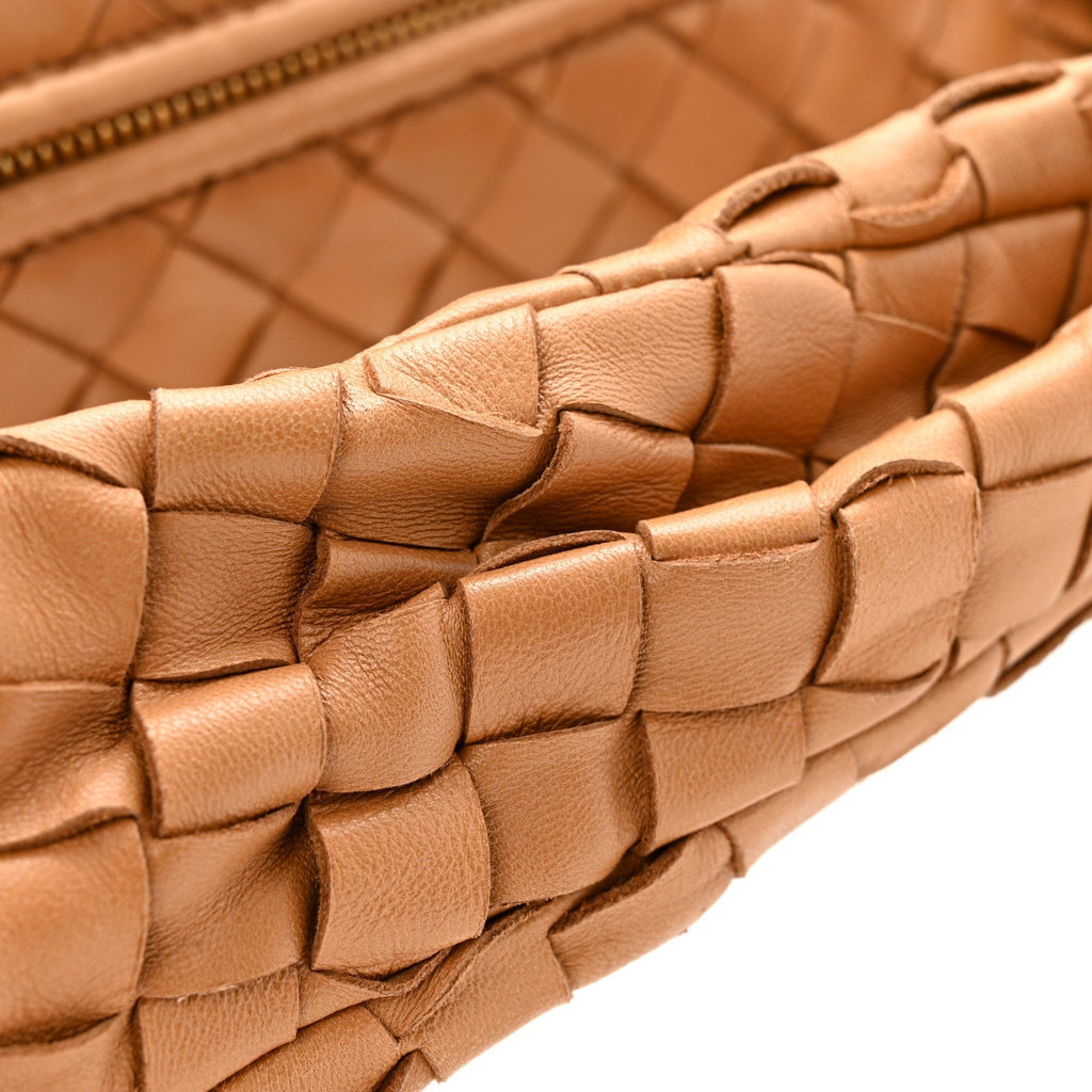 Nappa Intrecciato Small Jodie Caramel