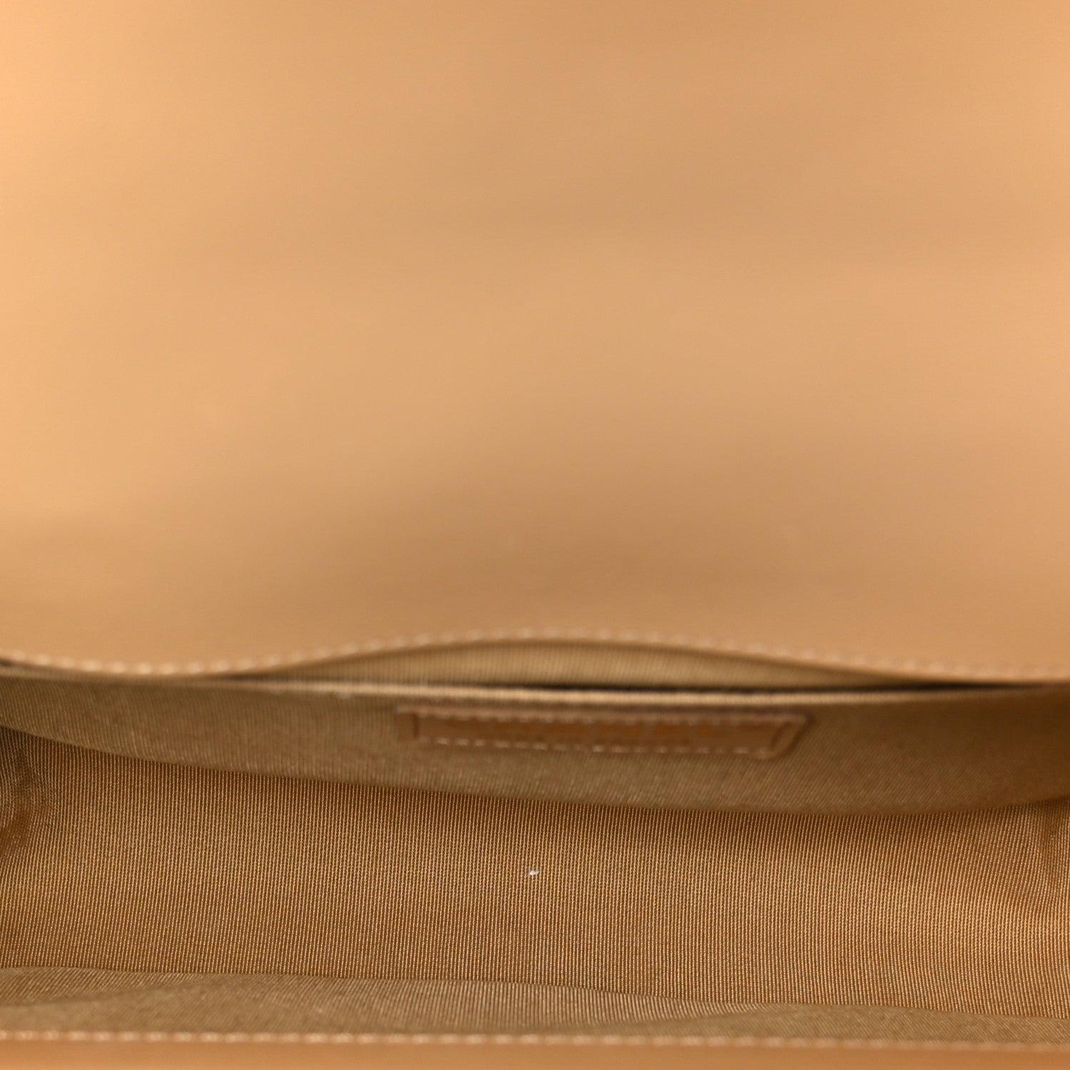 Lambskin Chevron Quilted Medium Boy Flap Beige