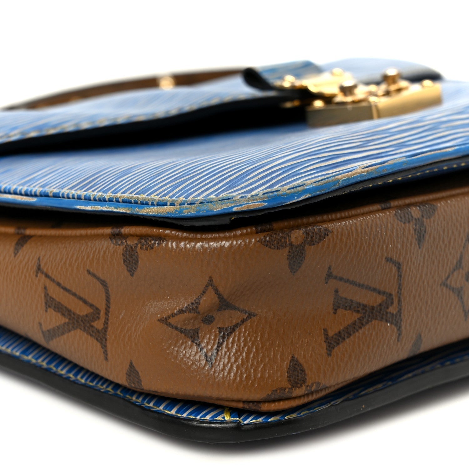 Epi Reverse Monogram Pochette Metis Denim Light