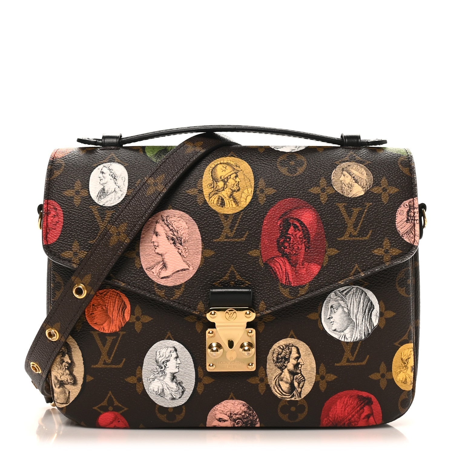 X FORNASETTI Monogram Cameo Pochette Metis