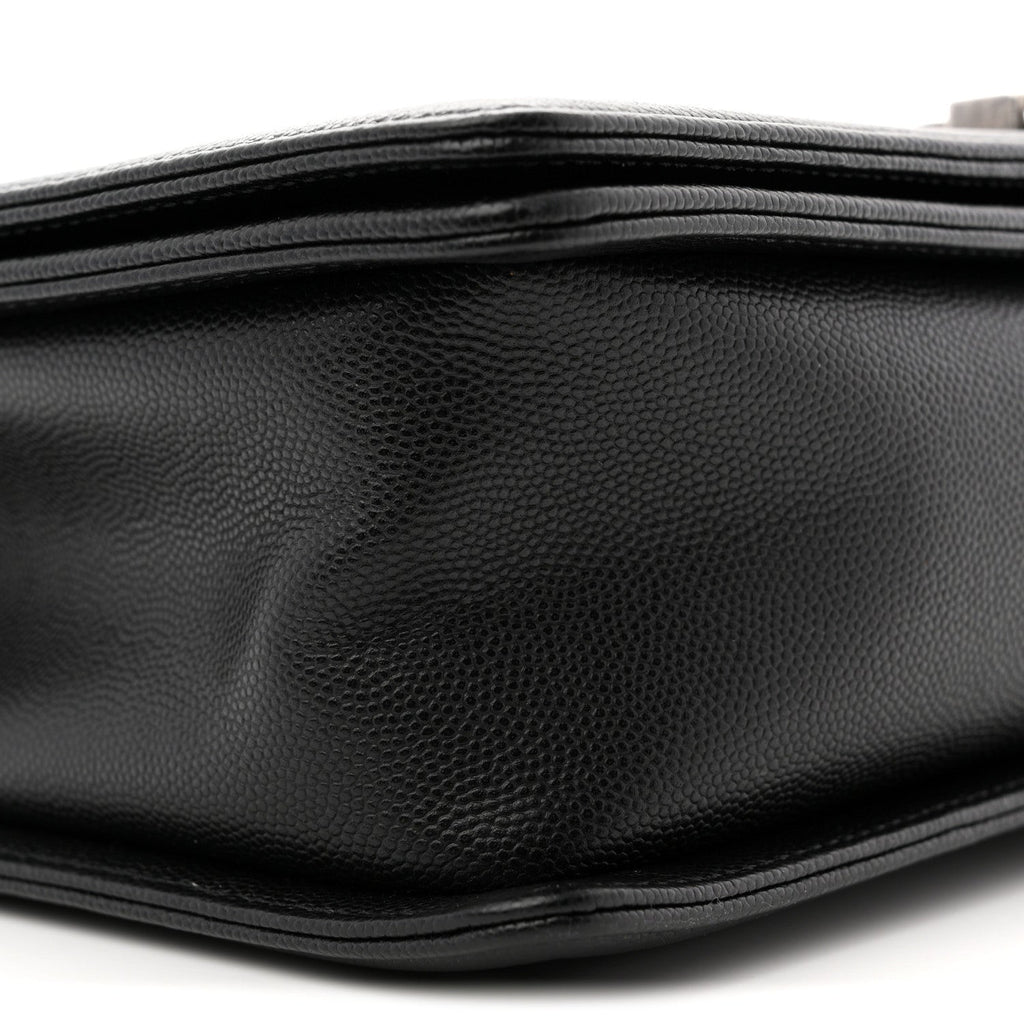 Caviar Quilted New Medium Boy Flap Black