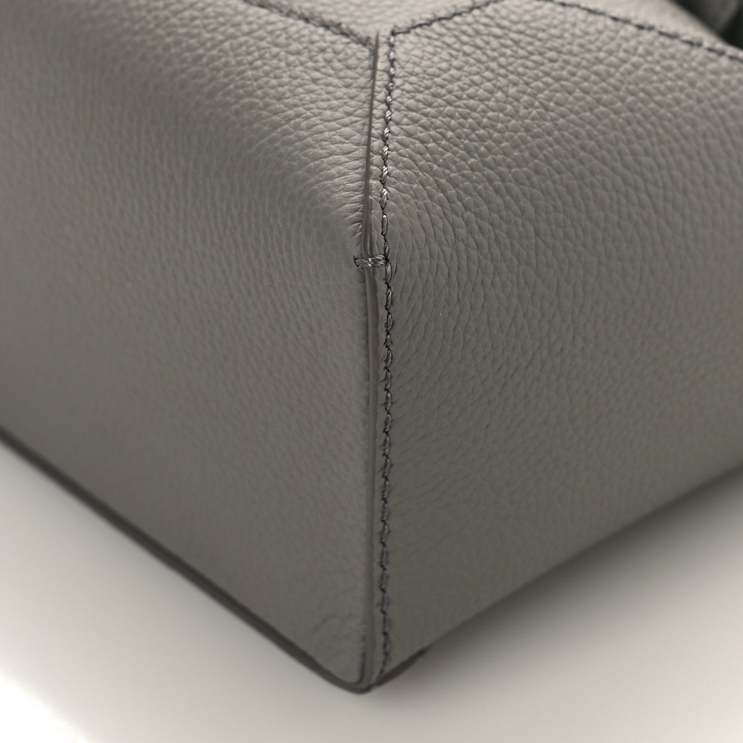 Soft Grained Calfskin Mini Puzzle Edge Bag Gunmetal