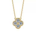Moissanite Dainty Clover Necklace Bracelet Earrings