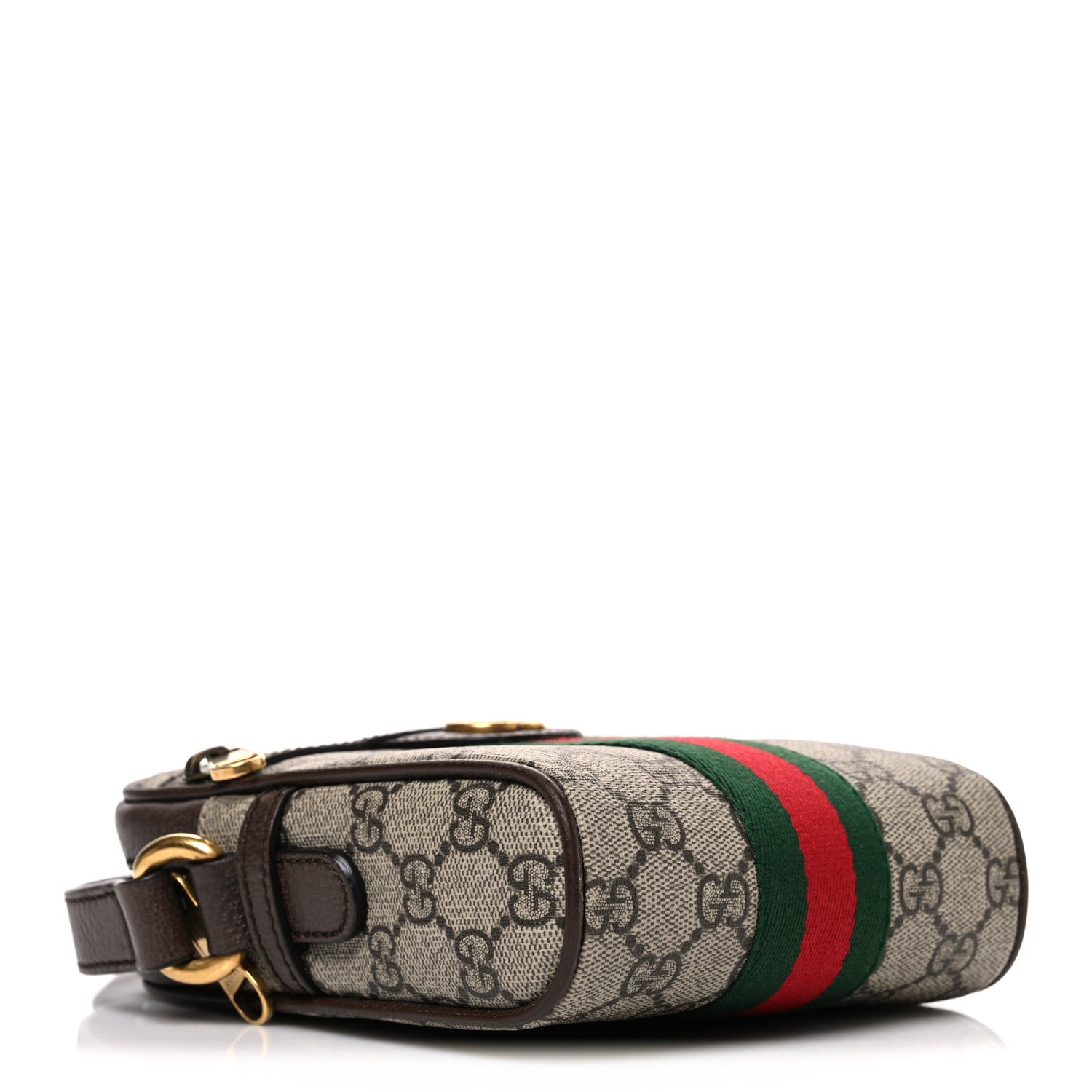 GG Supreme Monogram Web Mini Ophidia Messenger Brown