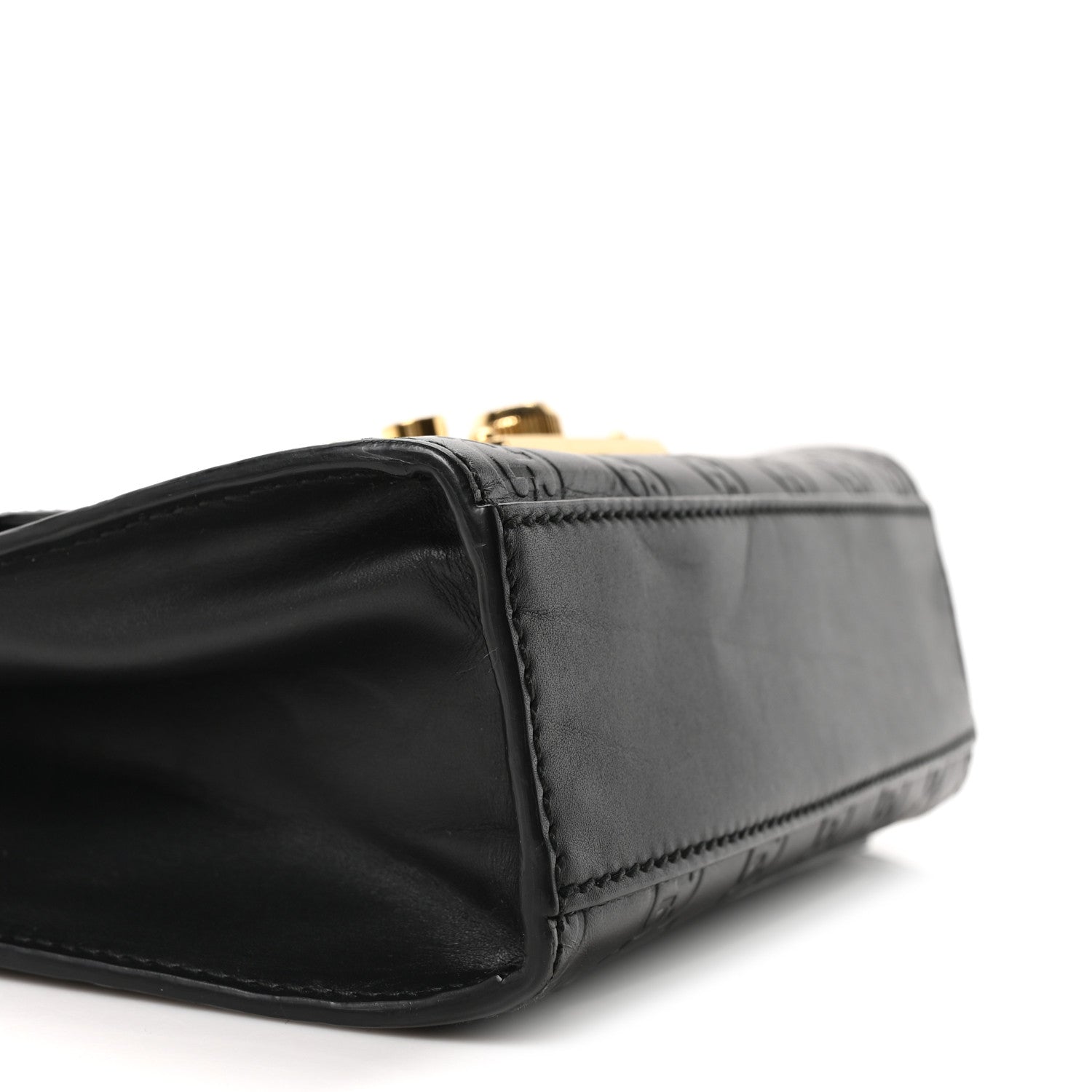 Guccissima Small Padlock Shoulder Bag Black