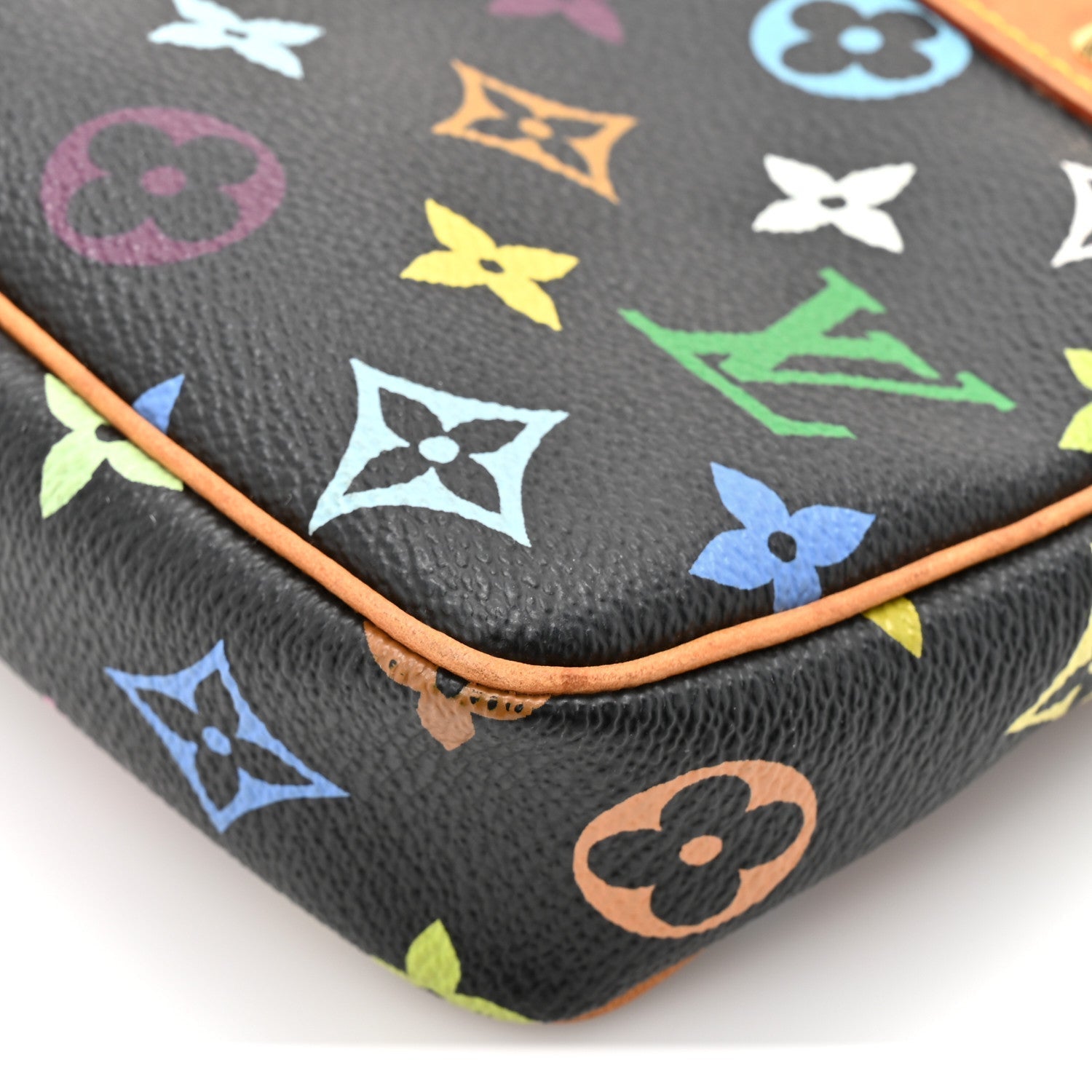 Monogram Multicolor Pochette Accessories Black