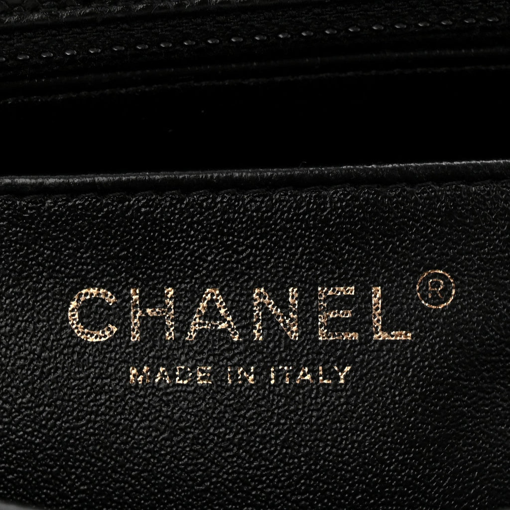 Caviar Quilted Mini Rectangular Flap Black