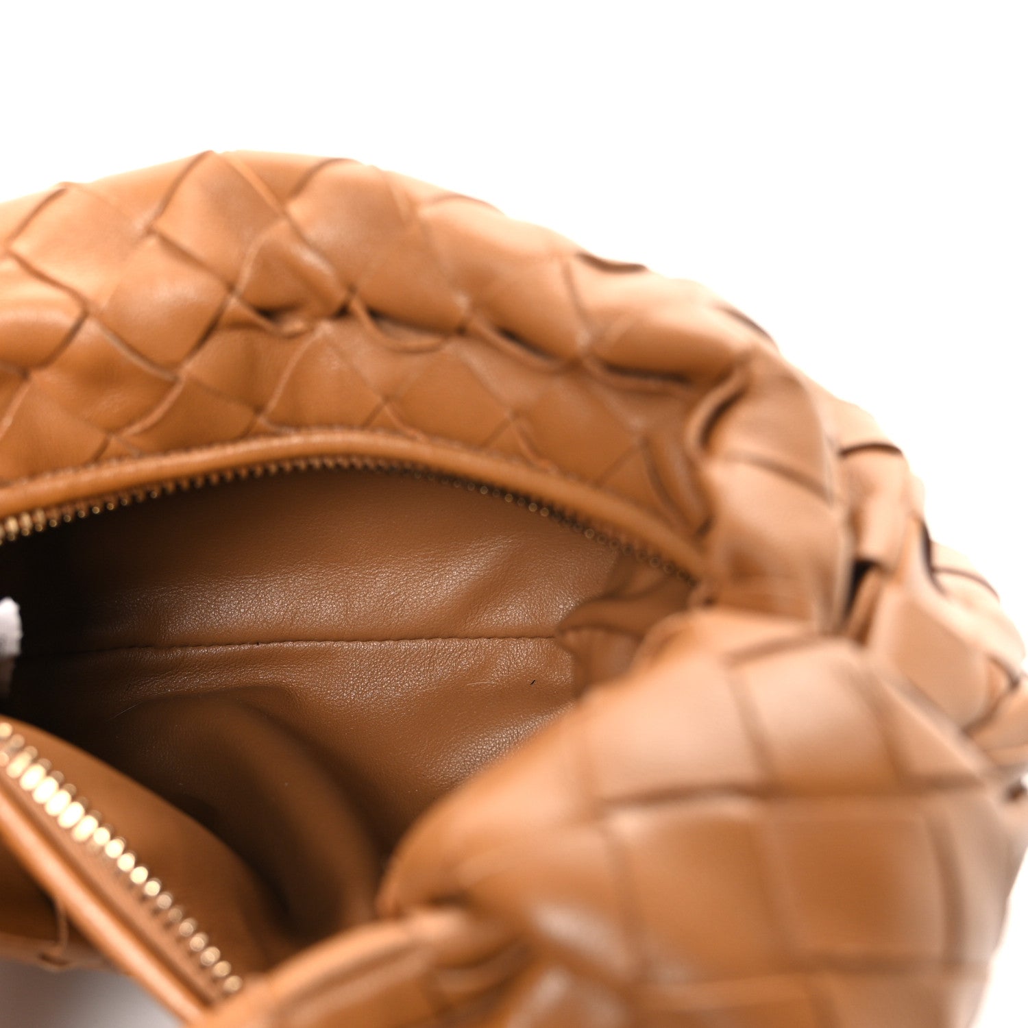 Nappa Intrecciato Mini Jodie Caramel