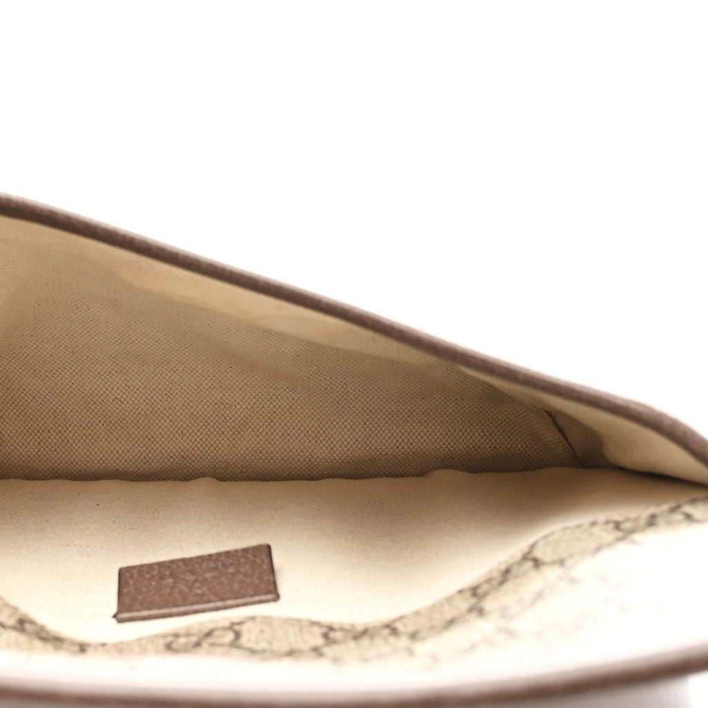 GG Supreme Monogram Neo Vintage Web Belt Bag Brown