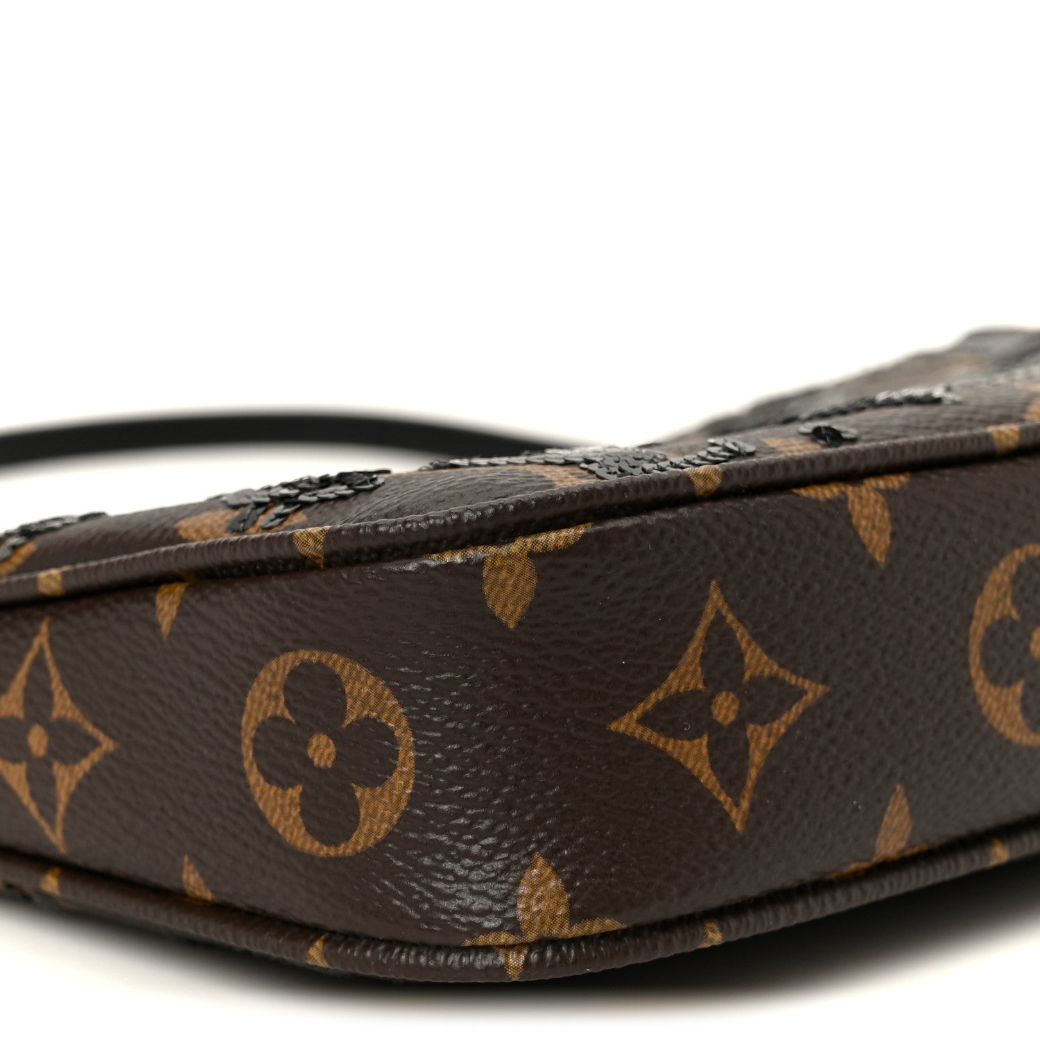 Monogram Sequins Pochette Accessories Black