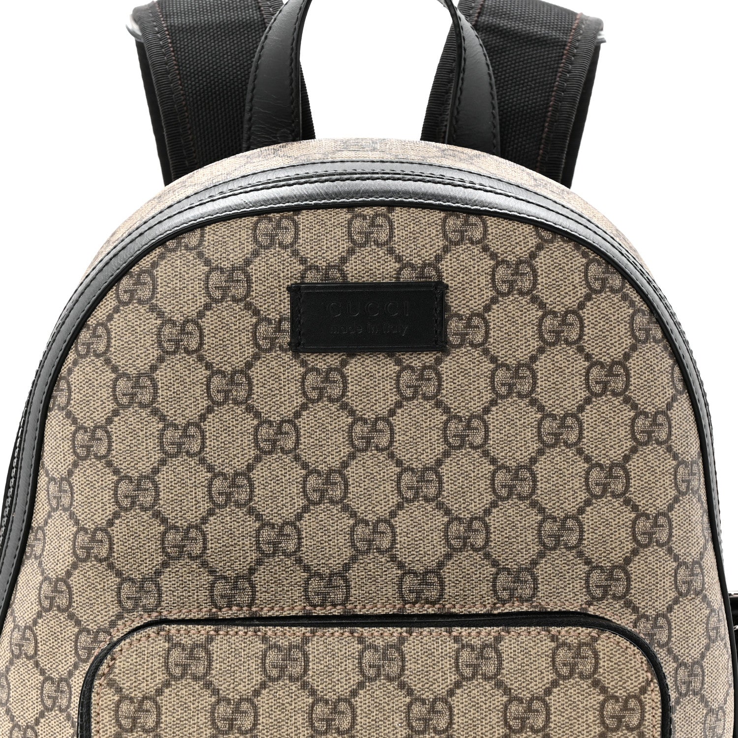 GG Supreme Monogram Small Eden Day Backpack Black