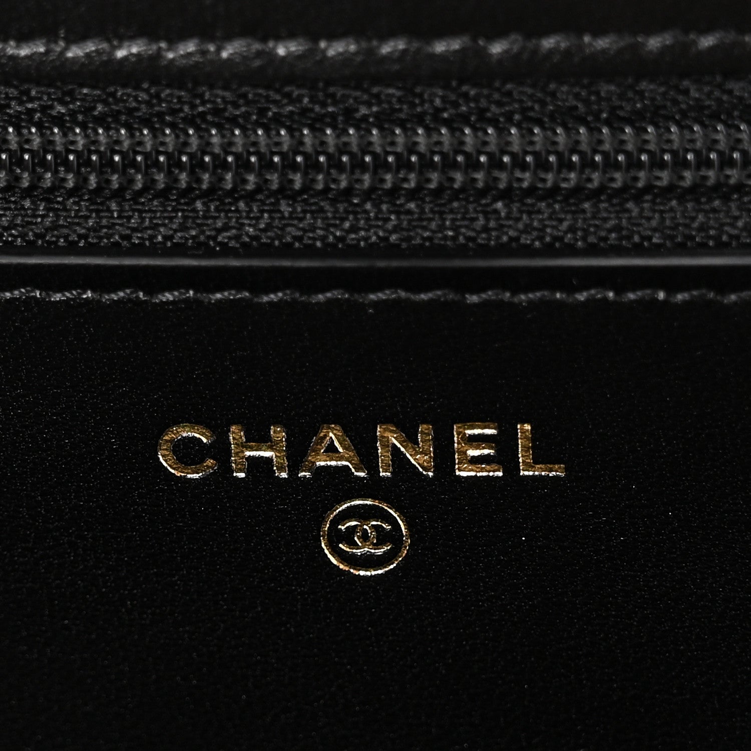 Lambskin Quilted Chanel 19 Wallet On Chain WOC Black