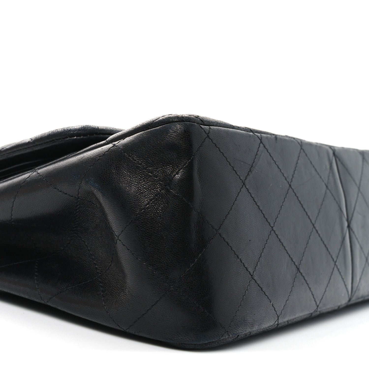 Lambskin Quilted Jumbo Double Flap So Black