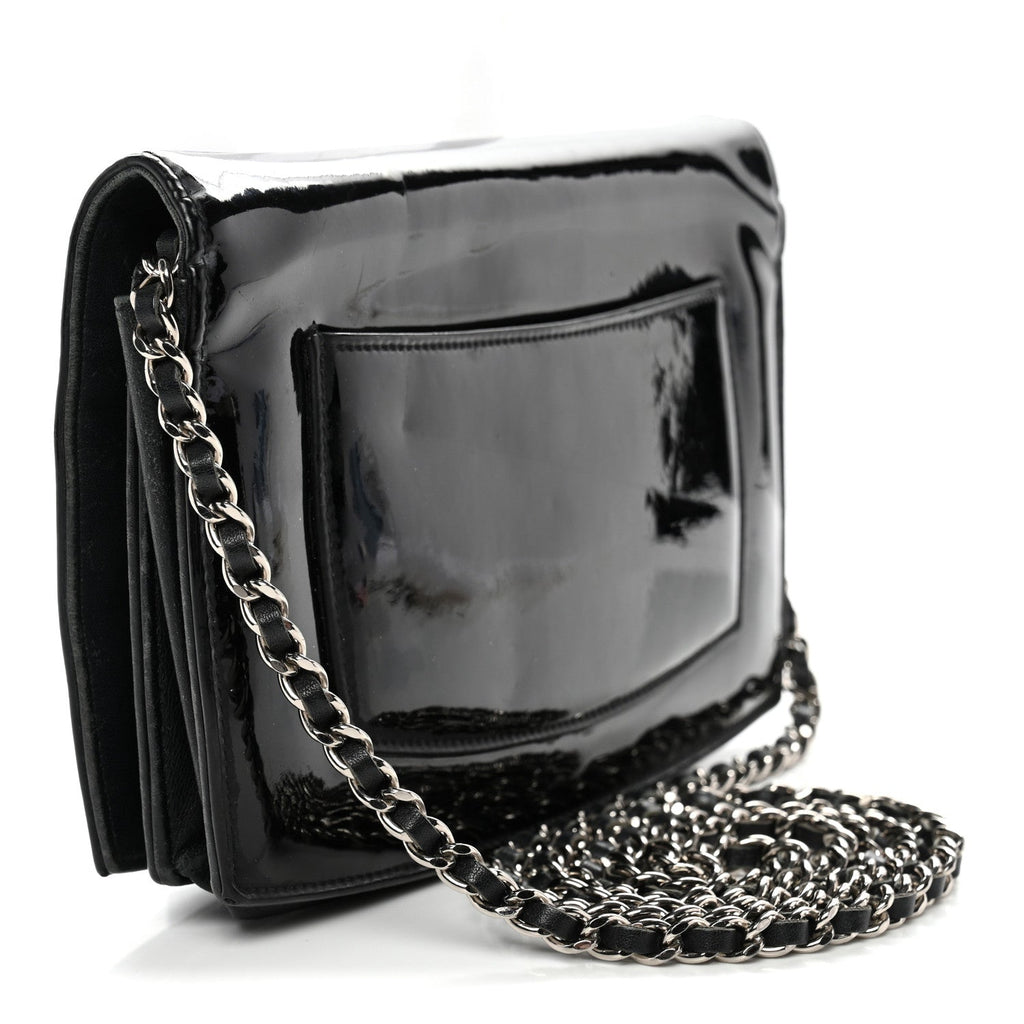 Patent CC Compact Wallet on Chain WOC Black