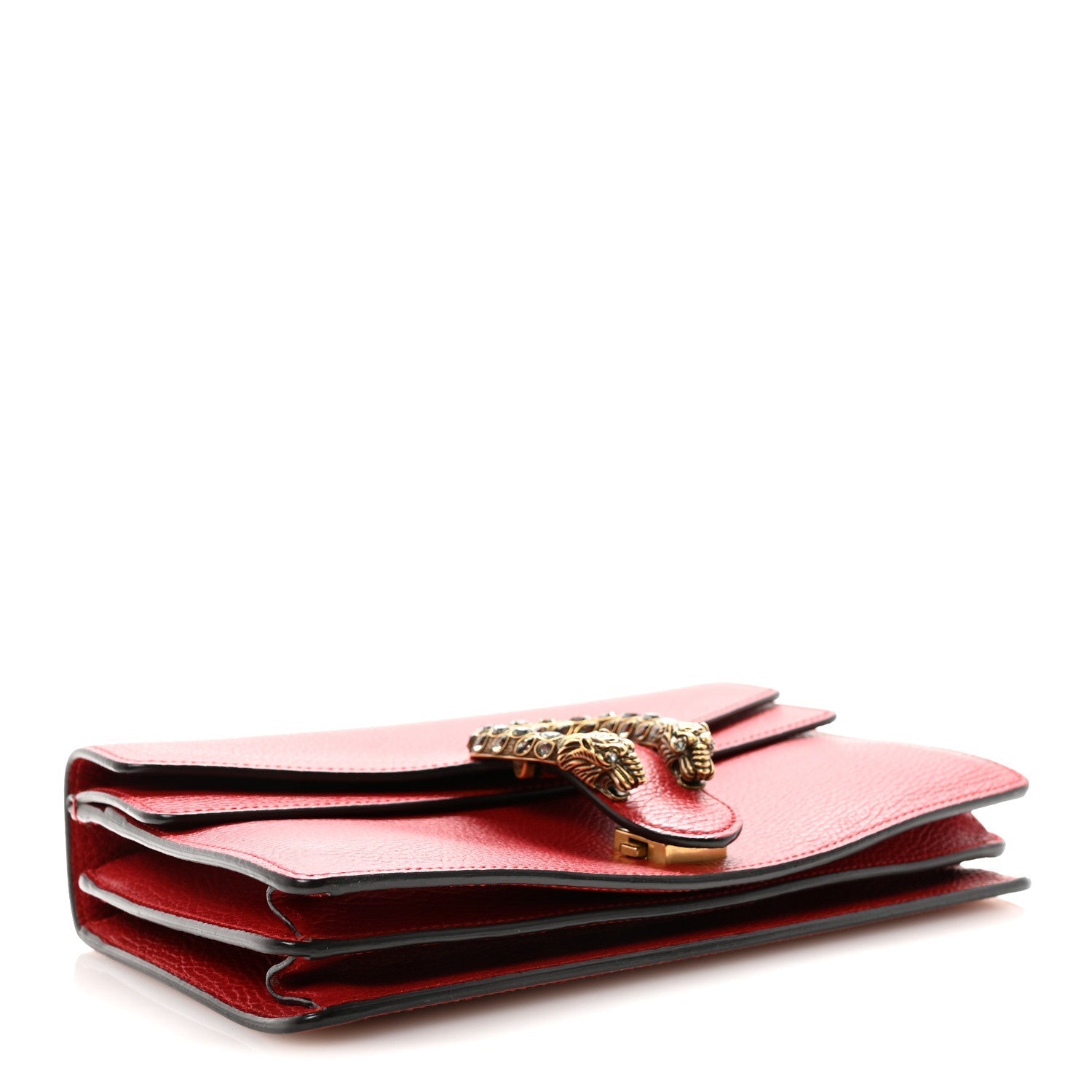 Dollar Calfskin Swarovski Crystal Small Dionysus Shoulder Bag Hibiscus Red