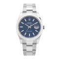 Stainless Steel 41mm Oyster Perpetual Datejust Watch Blue 126300