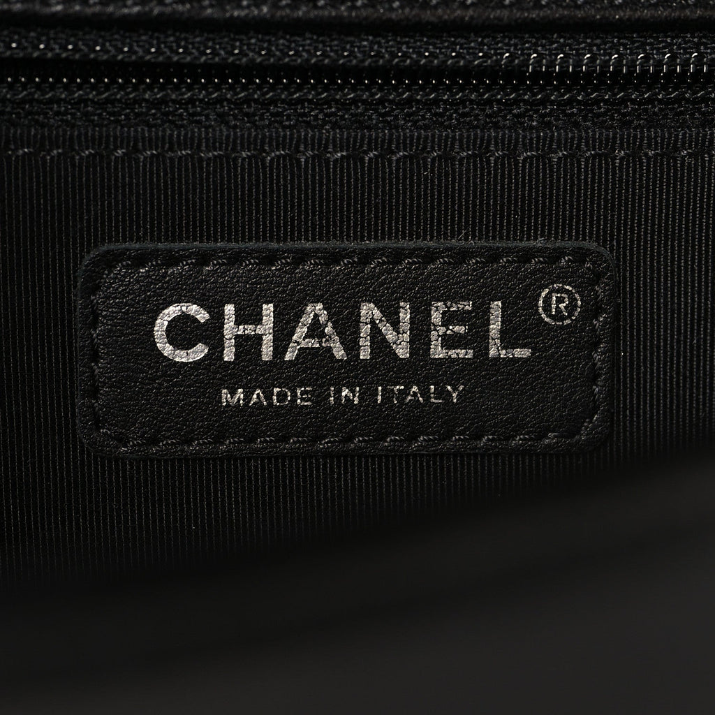 Lambskin Quilted New Medium Boy Flap Black