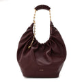 Buttery Nappa Lambskin Medium Squeeze Bag Dark Burgundy