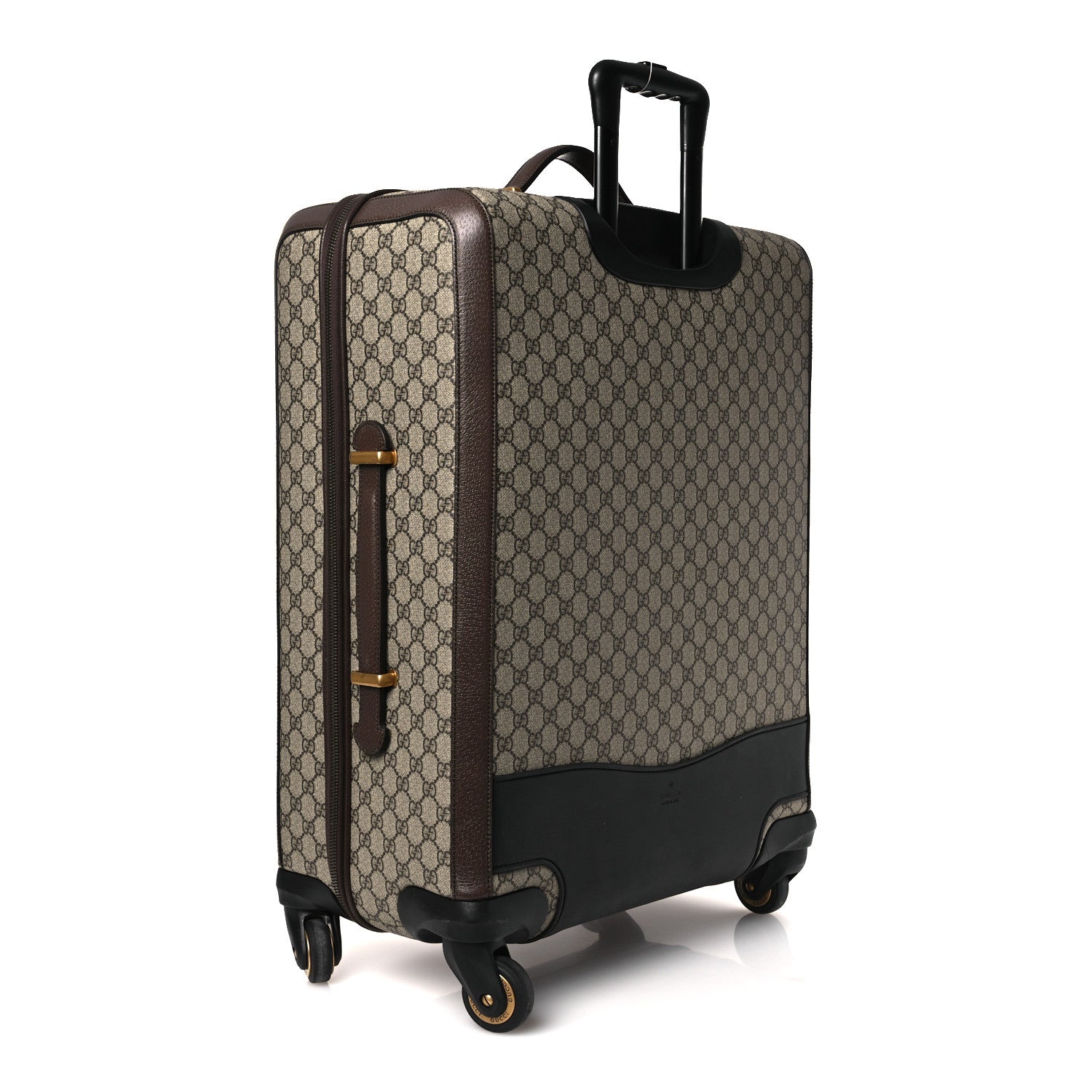 GG Supreme Monogram Web Medium Savoy Trolley Beige Ebony