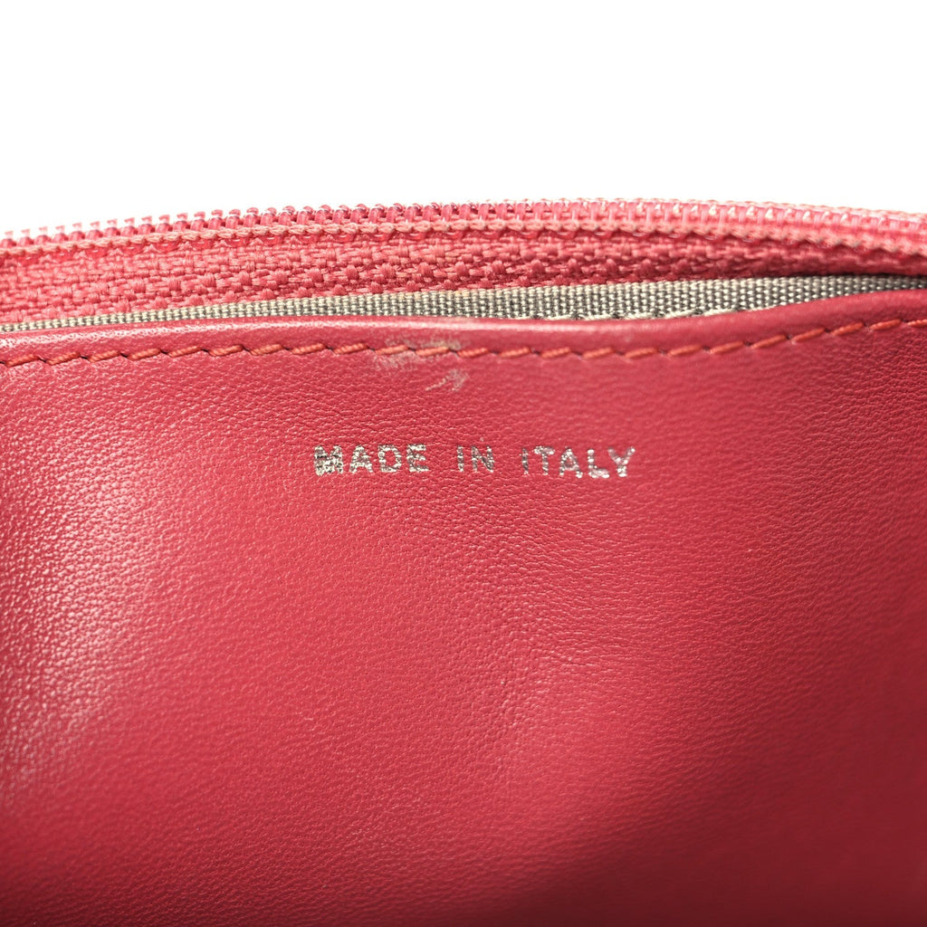 Calfskin Quilted Boy Wallet On Chain WOC Pink