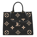 Empreinte Monogram Giant Onthego MM Black Beige
