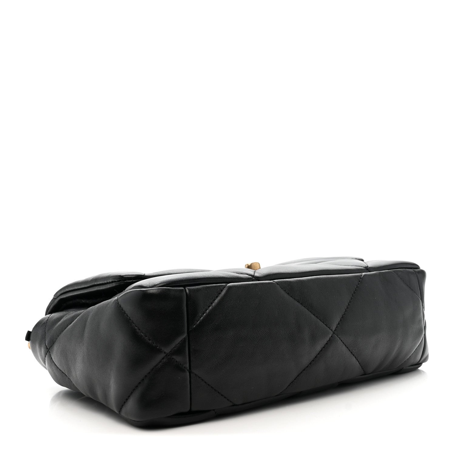 Lambskin Quilted Medium Chanel 19 Flap Black