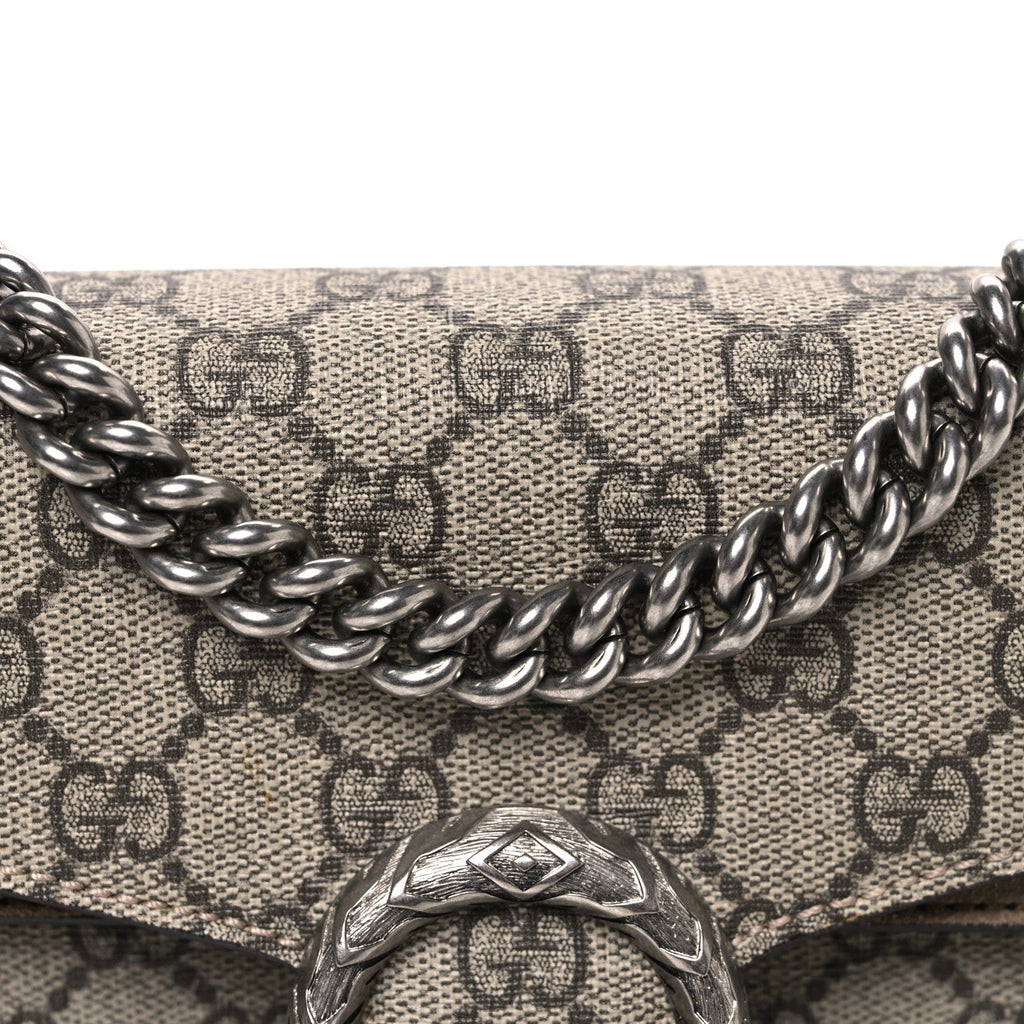 GG Supreme Monogram Mini Dionysus Shoulder Bag Taupe