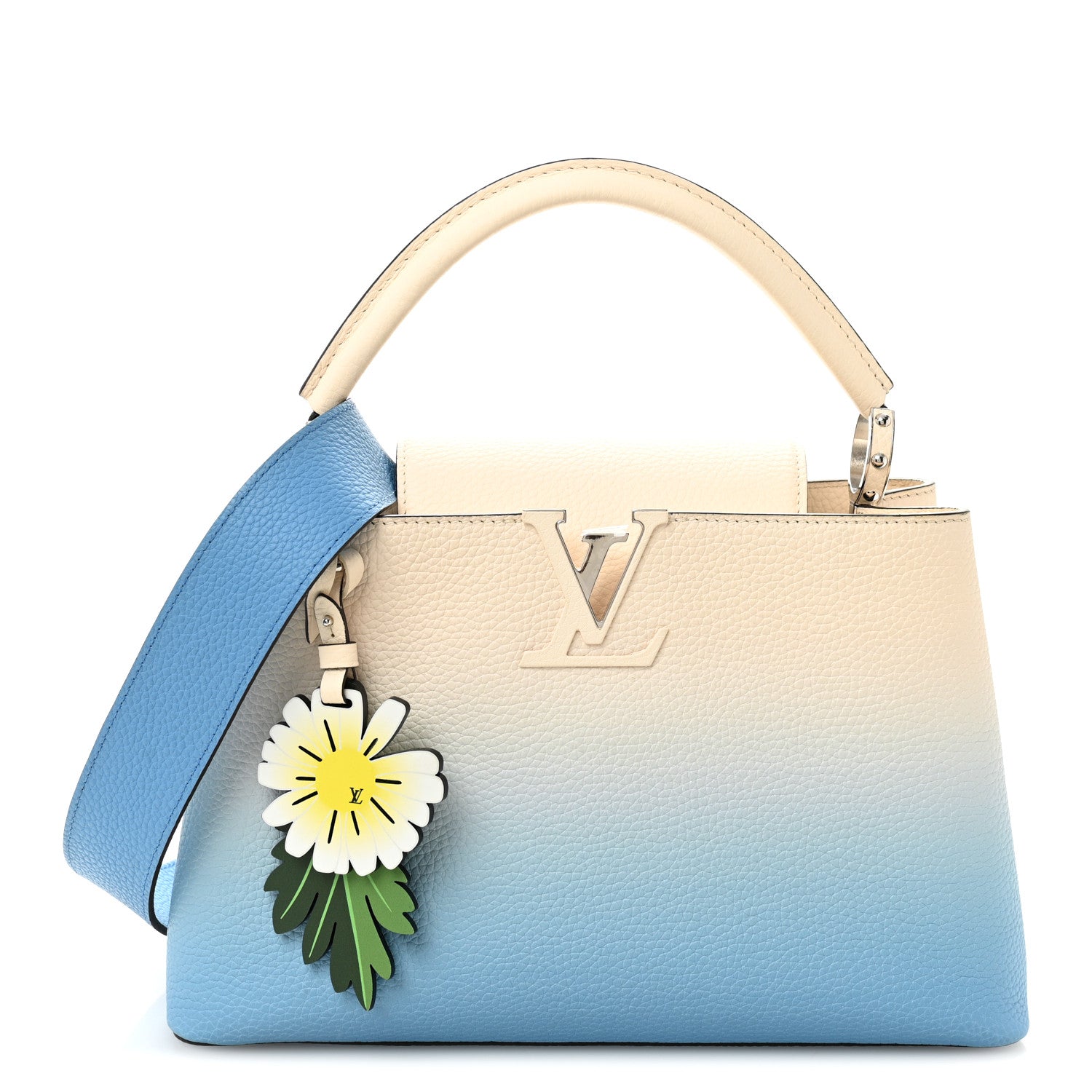 Taurillon Capucines MM Gradient Blue