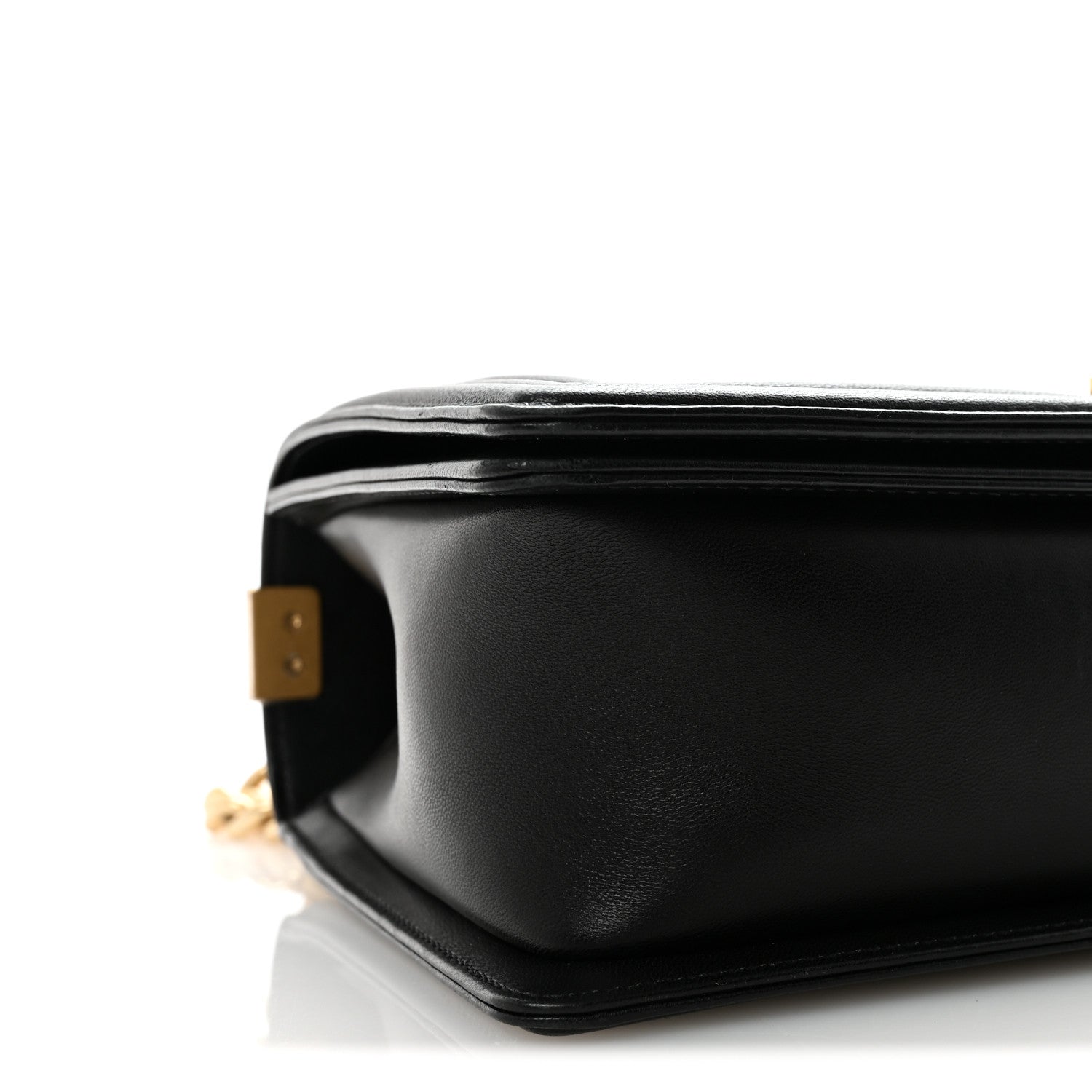Lambskin Quilted New Medium Boy Flap Black