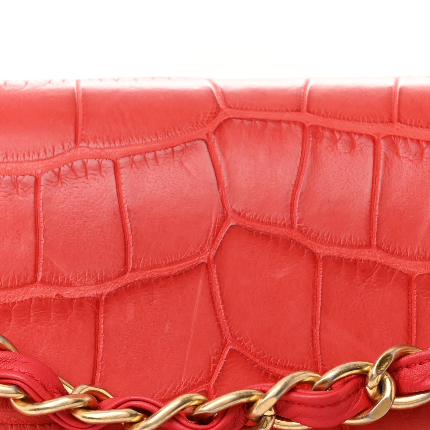 Alligator Jumbo Double Flap Red