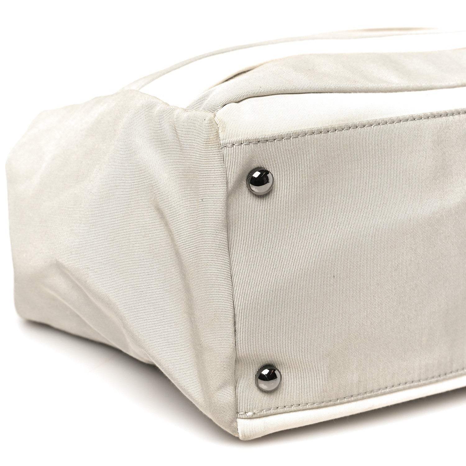 Nylon Quilted 2.55 Reissue Tote White Grey
