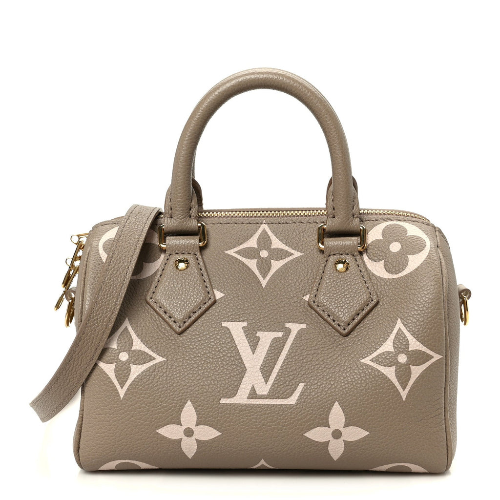 Empreinte Monogram Giant Speedy Bandouliere 20 Creme Beige
